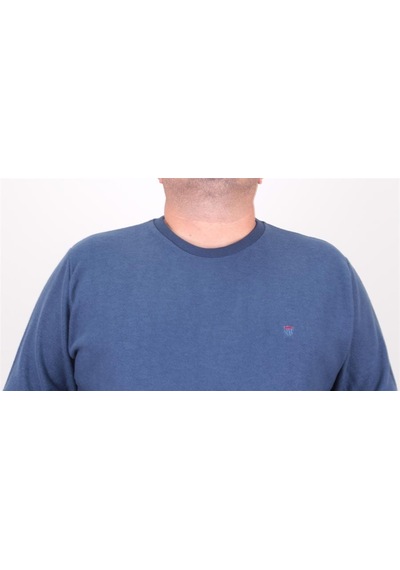 Moc Grande Mocgrande Büyük Beden Selanik Classic Sweat 23200 Marin-Marin Lacivert