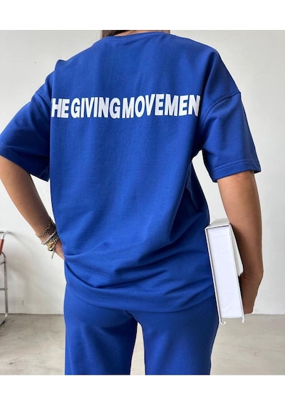 Movement T-shirt Eşofman Altı Jogger- Baskılı Alt Üst Eşofman Takım Oversize Bisiklet Yaka Sax Movement T-shirt Eşofman Altı Jogger- Baskılı Alt Üst Eşofman Takım Oversize Bisiklet Yaka Sax
