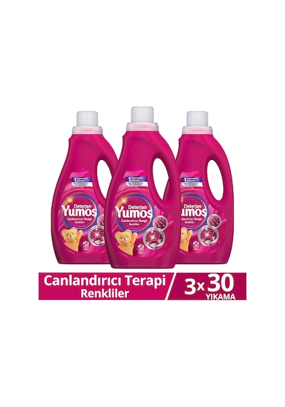 Yumoş 1500 Ml Renkliler Sıvı Bakım Deterjanı X3 Diğer