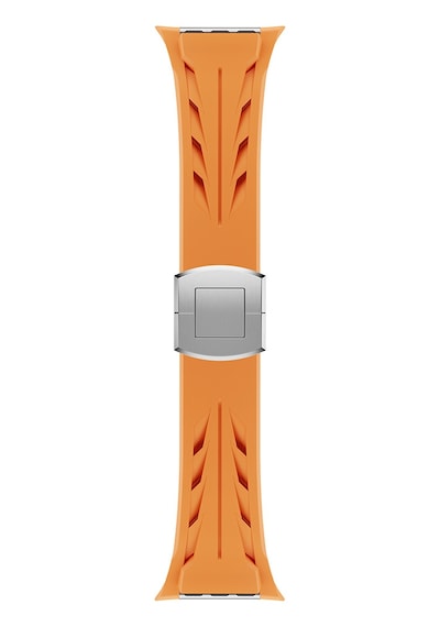 Apple Uyumlu Watch  10 46mm Krd-127 Metal Tokalı Silikon Kordon-siyah