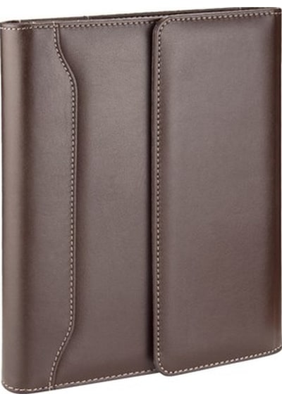 Organizer Ajanda Tarihsiz Çizgili 22x26 CM - Kahve Kahverengi