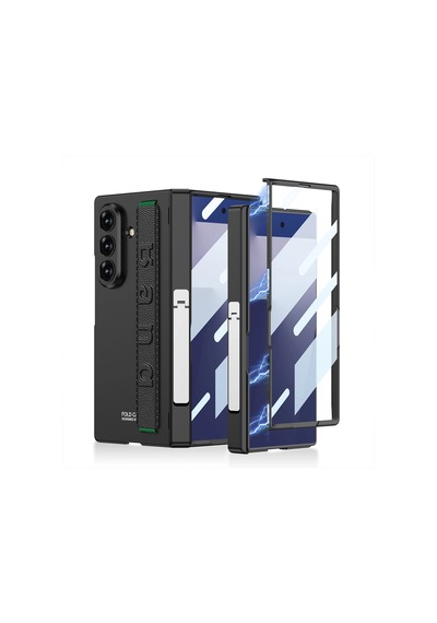 Samsung Uyumlu Galaxy Z Fold 7 Kılıf Zore Kıpta Kpt-01 Standlı Kapak