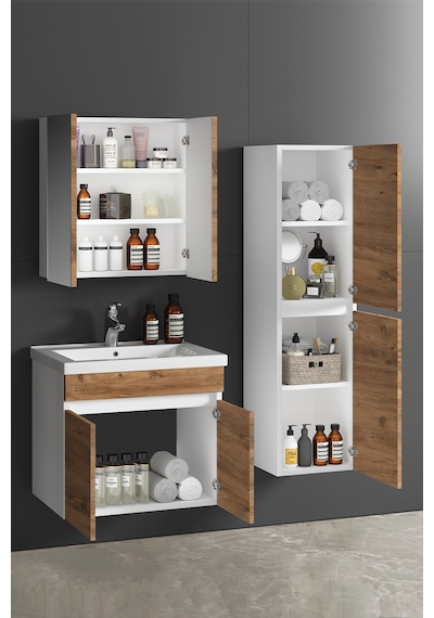 55+35 Çiğdem Kasa Beyaz Kapak Atlantik Çam Beyaz - Atlantik Çam