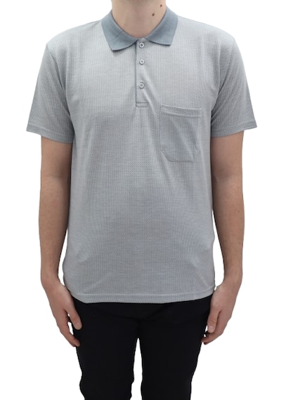 Santa Dmctekstil Erkek Aresta-001 Desenli Klasik Kesim Rahat Kalıp Tek Cepli Polo Yaka T-shirt Gri Santa Dmctekstil Erkek Aresta-001 Desenli Klasik Kesim Rahat Kalıp Tek Cepli Polo Yaka T-shirt Gri