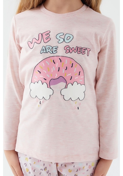 Roly Poly 3098 We So Sweet Melanj Kız Çocuk Pijama Takım Pembe