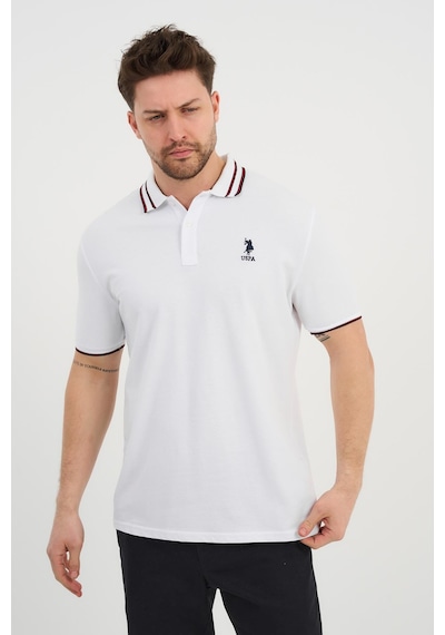 Alexander Gardi Alexandergardı Polo Yaka Düğme Detaylı T-shirt Beyaz