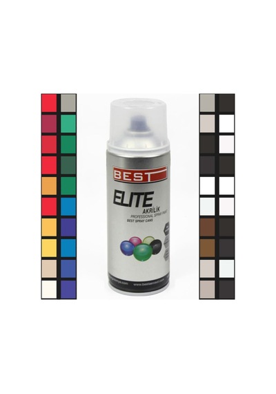 Elite Metal Gri 9006 Akrilik Hızlı Kuruyan Profesyonel Sprey Boya 400 Ml 1
