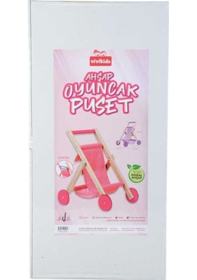Ahşap Oyuncak Puset Vivikids
