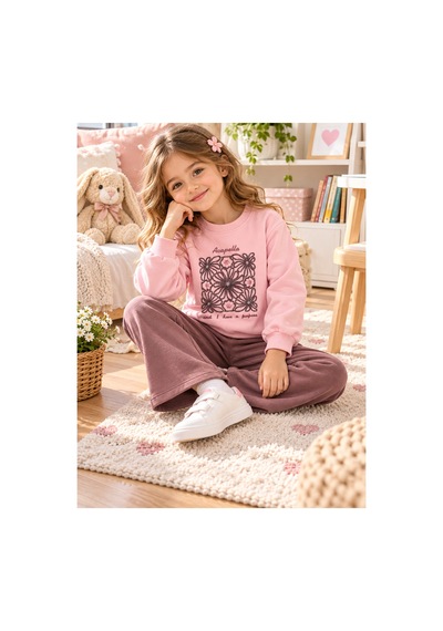 Uğur Bebe %100 Pamuk Kız Çocuk Eşofman Takımı Acapella Çiçek Baskılı Sweatshirt İspanyol Paça Pantolon Pembe Kahverengi Pembe Kahverengi Uğur Bebe %100 Pamuk Kız Çocuk Eşofman Takımı Acapella Çiçek Baskılı Sweatshirt İspanyol Paça Pantolon Pembe Kahverengi Pembe Kahverengi