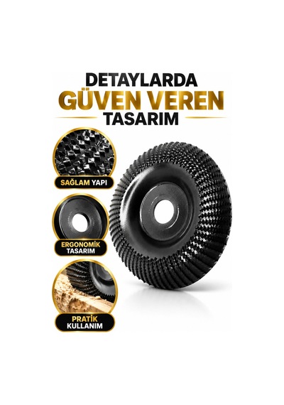 Ahşap Eğe Diski 115 Mm Tungsten Karbür Ahşap İşleme