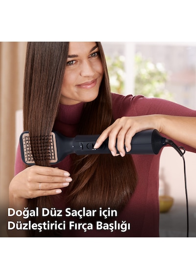 Philips Saç Şekillendirme Ve Kurutma Seti BHA530/00,Argan Yağı Seramik Kaplama, 5 Aparat,3 Isı Ve Hız Ayarı