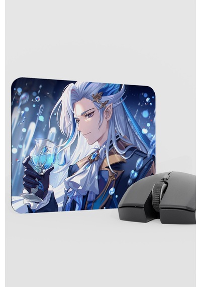 Neuvillette Genshin Impact Anime Gacha V3 - 22x18 Gaming Mouse Pad Fare Altlığı