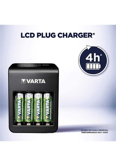 Varta Lcd Plug Charger 4Xaa 2100Mah Pilli 57687101