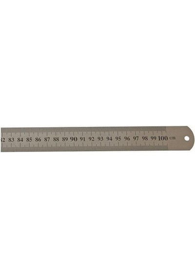 Leo Çift Taraflı Çelik Cetvel 1000 X 35 MM Metal