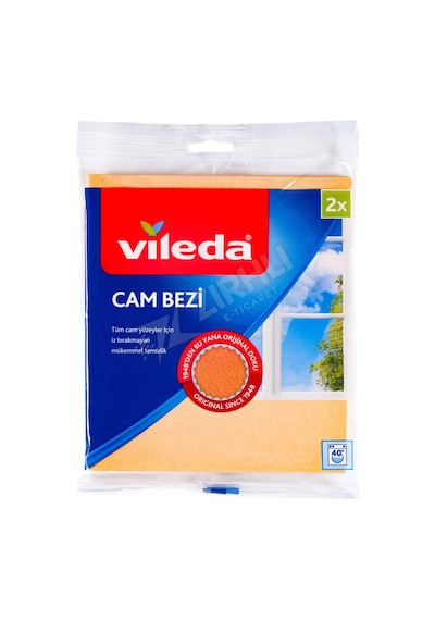2 Adet Vileda Cam Bezi 2li Eko Paket Çok Renkli