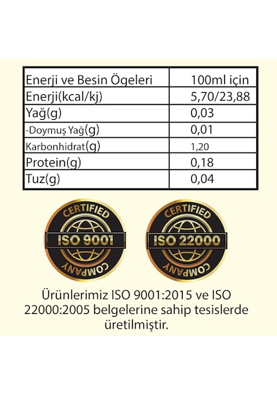 Hanzade Bitkisel Gilaburu Sirkesi 500 ML