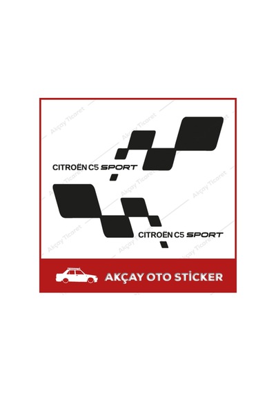 Citroen C5 Sticker Takım Set C5 Sport Sticker Citroen Oto Sticker