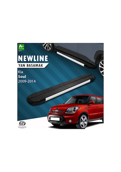S-dizayn Kia Soul Newline Aluminyum Yan Basamak 173 Cm 2009-2014