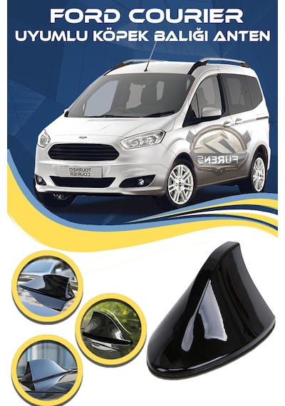 Ford Courier Uyumlu Oto Balık Sırtı Anten Elektrikli Köpekbalığı Balina Tavan Anteni