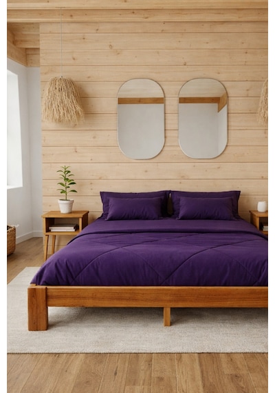 Soft Masif Ahşap Karyola Ceviz 90x190