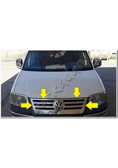 Markadan Vw Caddy Krom Ön Panjur Formlu 2004-2010 Paslanmaz Çelik N11.5628