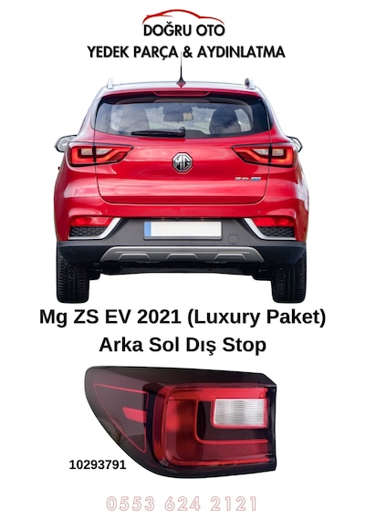 Mg Zs Ev Arka Sol Dış Stop 2021 Luxury Paket - 10293791