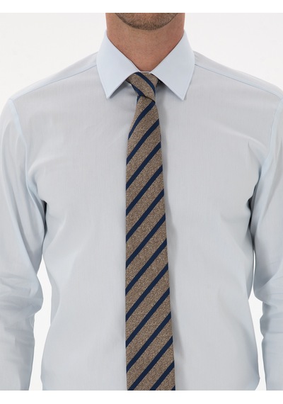 Cacharel Açık Mavi Slim Fit Pamuk Karışımlı Gömlek Denım