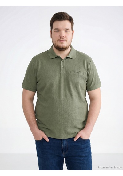 Lcwaıkıkı Classic Haki Polo Yaka Erkek Tişört