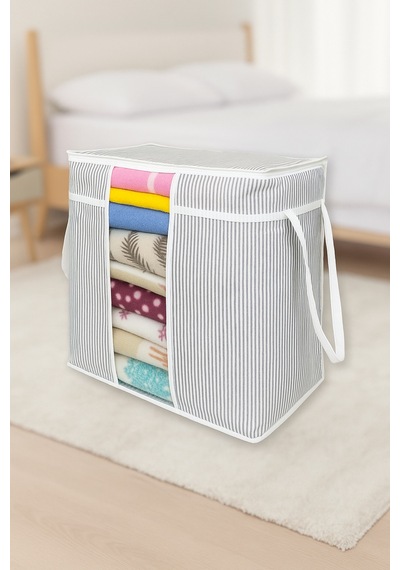 Pencereli Saklama Çantası Hurç 30 X 45 X 50 Cm 45 X 50 Kumaş Gri Tr Diğer