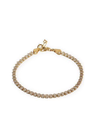 Zirkon Taşlı Bileklik 718554 Gold Gümüş