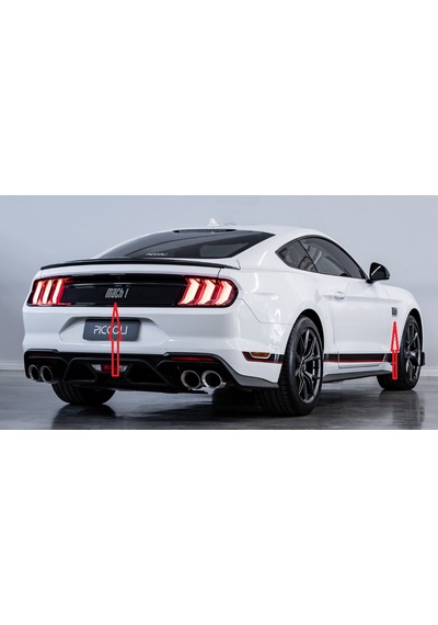 Dk Tuning Mustang Mach1 Siyah Abs Logo Arma Ford İle Uyumlu