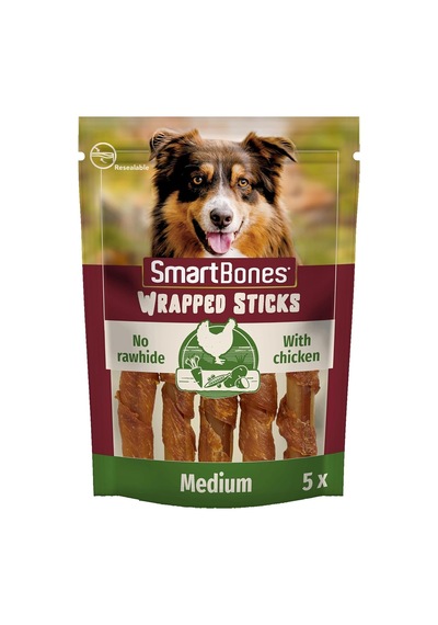 Tavuk Sargılı Medium Stick Köpek Ödülü 5'li 5 X 125gr