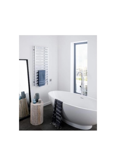 Elektrikli 500x1100 Dekoratif Resistanslı Krom Havlupan
