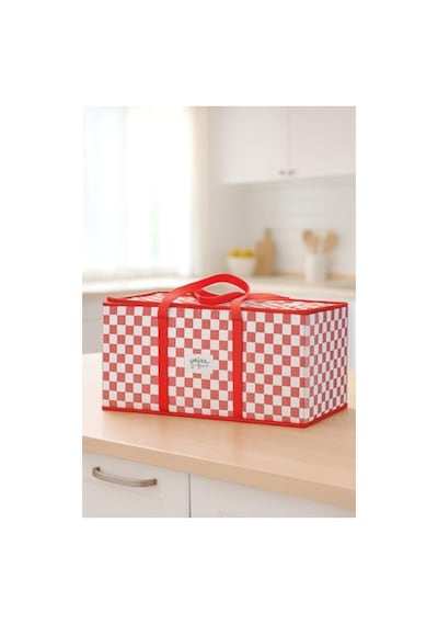 Isı Korumalı Piknik Çantası, 50x25x25 Cm Boyut, 30 Litrelik Kapasite Açık Bej