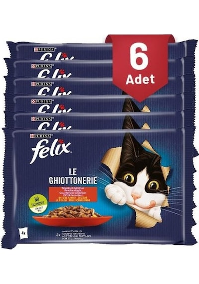 Felıx Felix Sığır Etli Kedi Avantajlı Paket 4x85 Gr