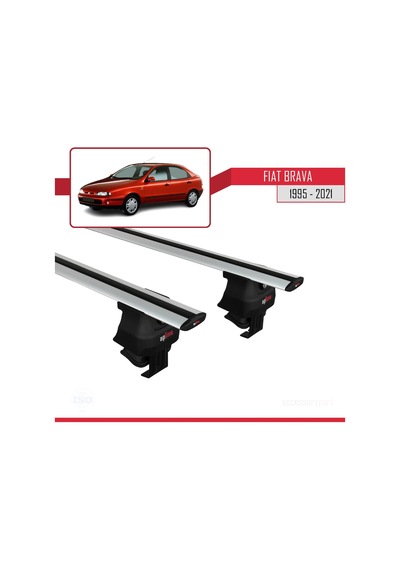 Fiat Brava 1995-2001 Arası İle Uyumlu Ace-4 Ara Atkı Tavan Barı Gri