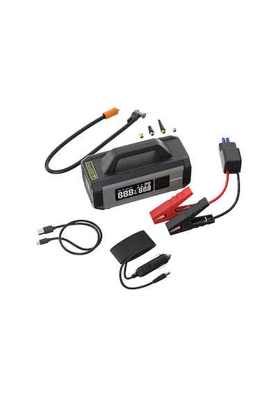 Lenyes LCI202 12V 150W 10000 mAh Led Işık Akü Acil Durum Takviye Güç Kaynağı Ve Hava Kompresörü