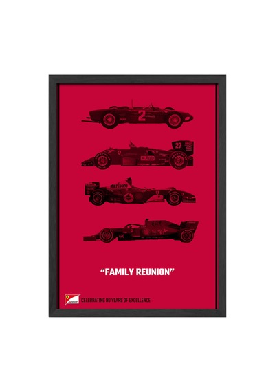 Formula 1 Siyah Ahşap Çerçeveli Poster, Dekoratif Araba Duvar Tablosu
