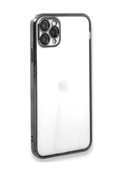 Apple iPhone  Uyumlu,  11 Pro Max Kılıf Razer Lensli Silikon - Gümüş