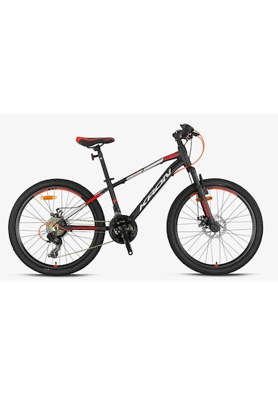 Kron Xc 75 24 Jant 13 Kadro Md 21 Vites Çocuk Dağ Bisikleti Siyah Gri Kırmızı