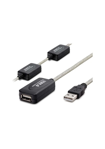 Usb Uzatma Kablosu 15 M - Silver Siyah Hdx7537 Diğer
