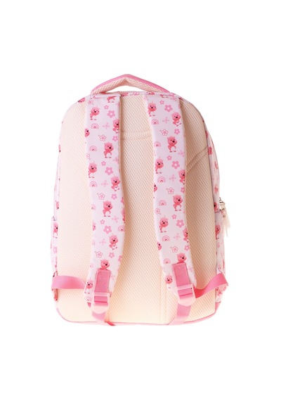 Calacilo Tiny Ayıcık Baskılı Pembe Kız Çocuk İlkokul Okul Sırt Çantası - Dört Bölmeli - C4062