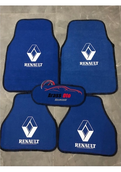Renault R9 Renault Logolu Mavi Halı Paspas Çift Katlı 523428089