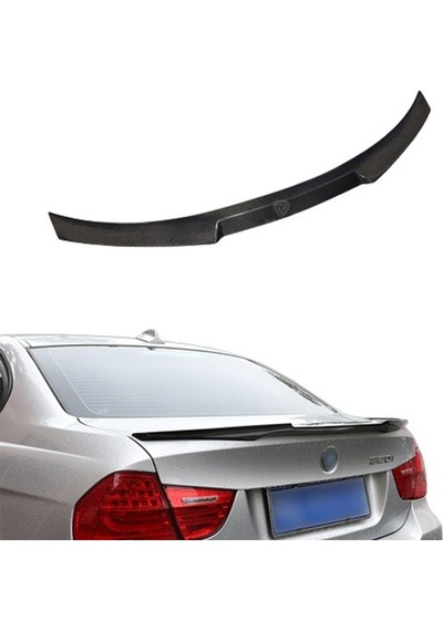 Blueoto Bmw E90 3 Serisi M4 2005-2012 Abs Plastik Yarasa Bagaj Üstü Spoyler Parlak Siyah Boyalı Spoiler