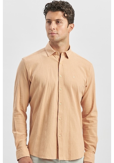 İmza Turuncu Uzun Kollu Gofreli Biyeli %100 Pamuk Casual Slim Fit Dar Kesim Gömlek 1004240247 Turuncu İmza Turuncu Uzun Kollu Gofreli Biyeli %100 Pamuk Casual Slim Fit Dar Kesim Gömlek 1004240247 Turuncu