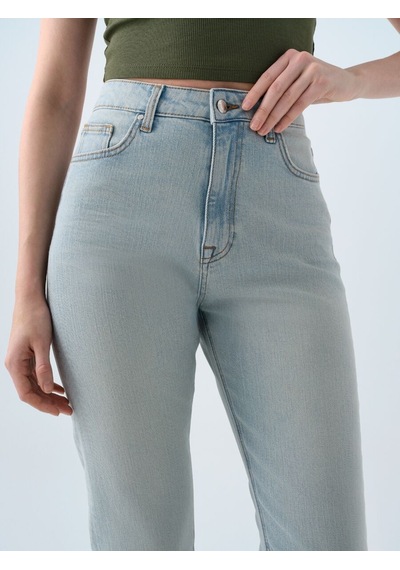 LOFT Comfort Straight Comfort Fit Kadın Pantolon Lf2038797 Q1.v1 Denim