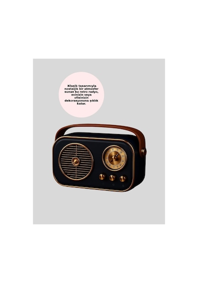 Nostaljik Radyo Usb Ve Fm Özellikli Şık Tasarım