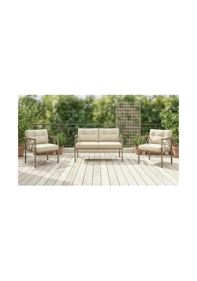 Safir 2+1+1 Cappuccino Profil Balkon-bahçe-kafe ,çay Seti, Koltuk Takımı,ofis Koltuk ,oturma Grubu Krem Safir 2+1+1 Cappuccino Profil Balkon-bahçe-kafe ,çay Seti, Koltuk Takımı,ofis Koltuk ,oturma Grubu Krem