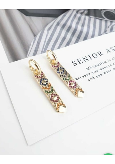 Kravat Model Küpe Altın-karışık - 647363118 Altın-karışık