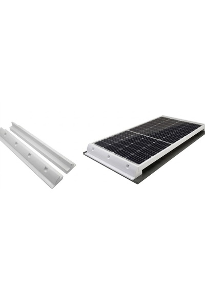 Abs Plastik Güneş Paneli Braketi 530mm Beyaz
